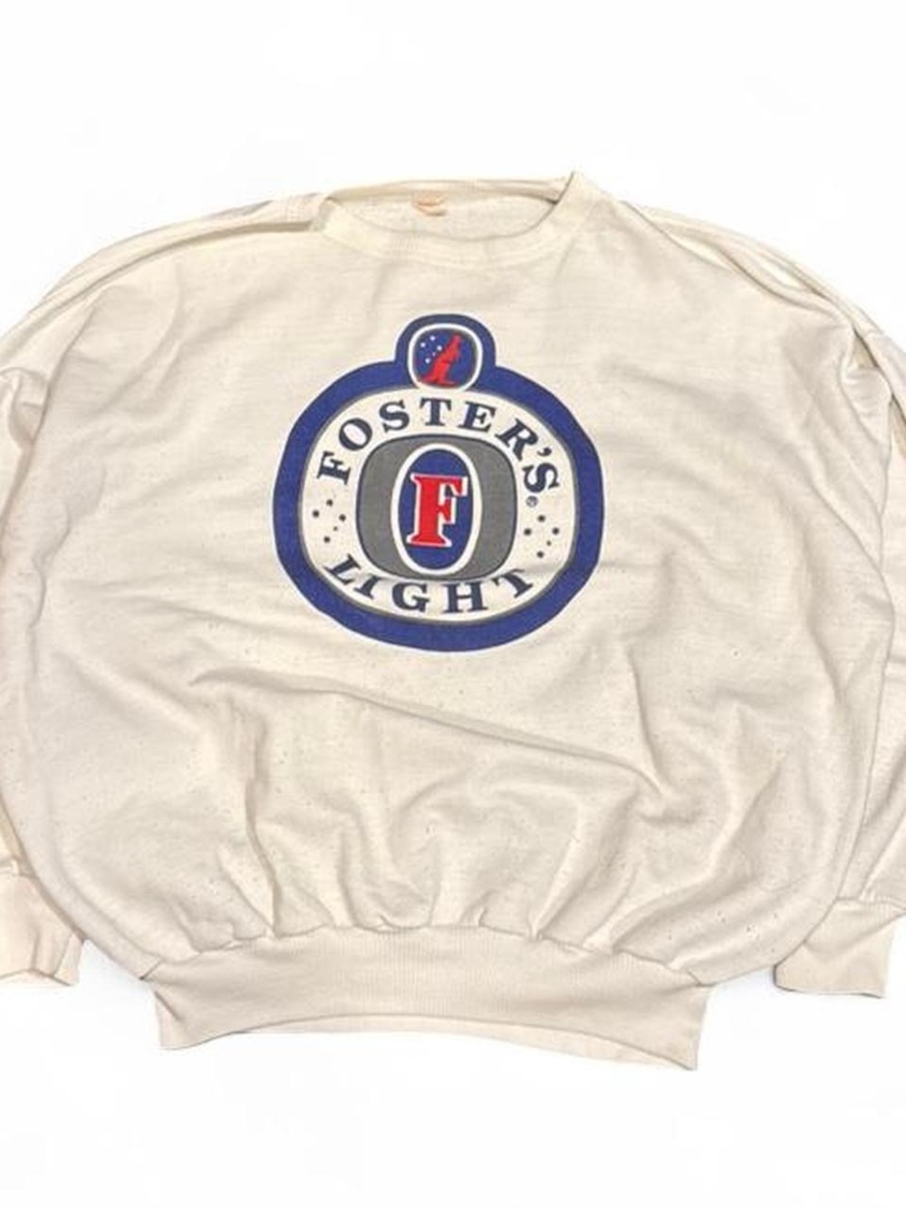 Vintage Foster Fight Graphic Boxy Cropped Sweater Made in Canada